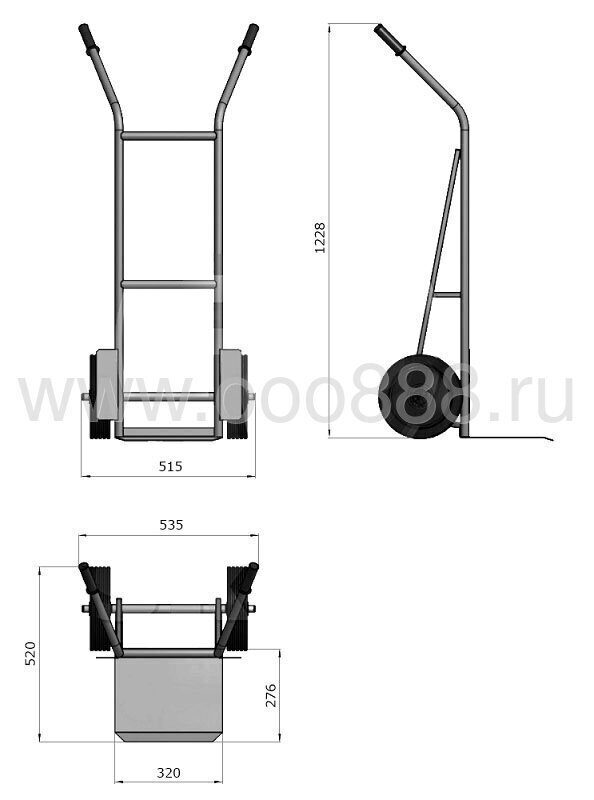 Фото тележка двухколесная